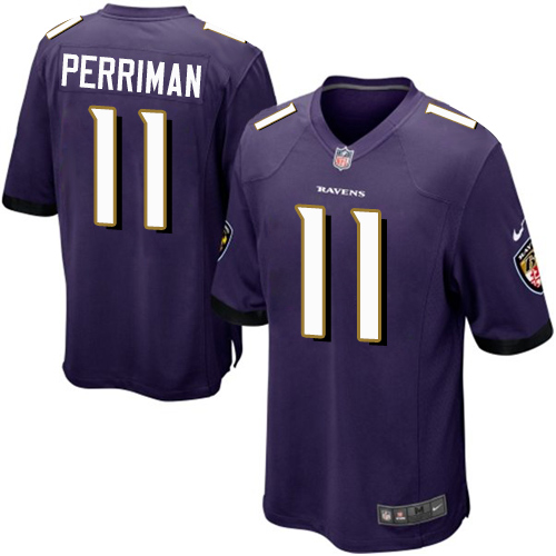 Nike Ravens #11 Breshad Perriman Purple Team Color Youth Stitched NFL New Elite Jersey - Click Image to Close